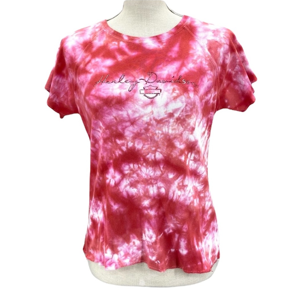 HARLEY-DAVIDSON Tie Dye Women’s Short Sleeve Tee Shirt Size Medium